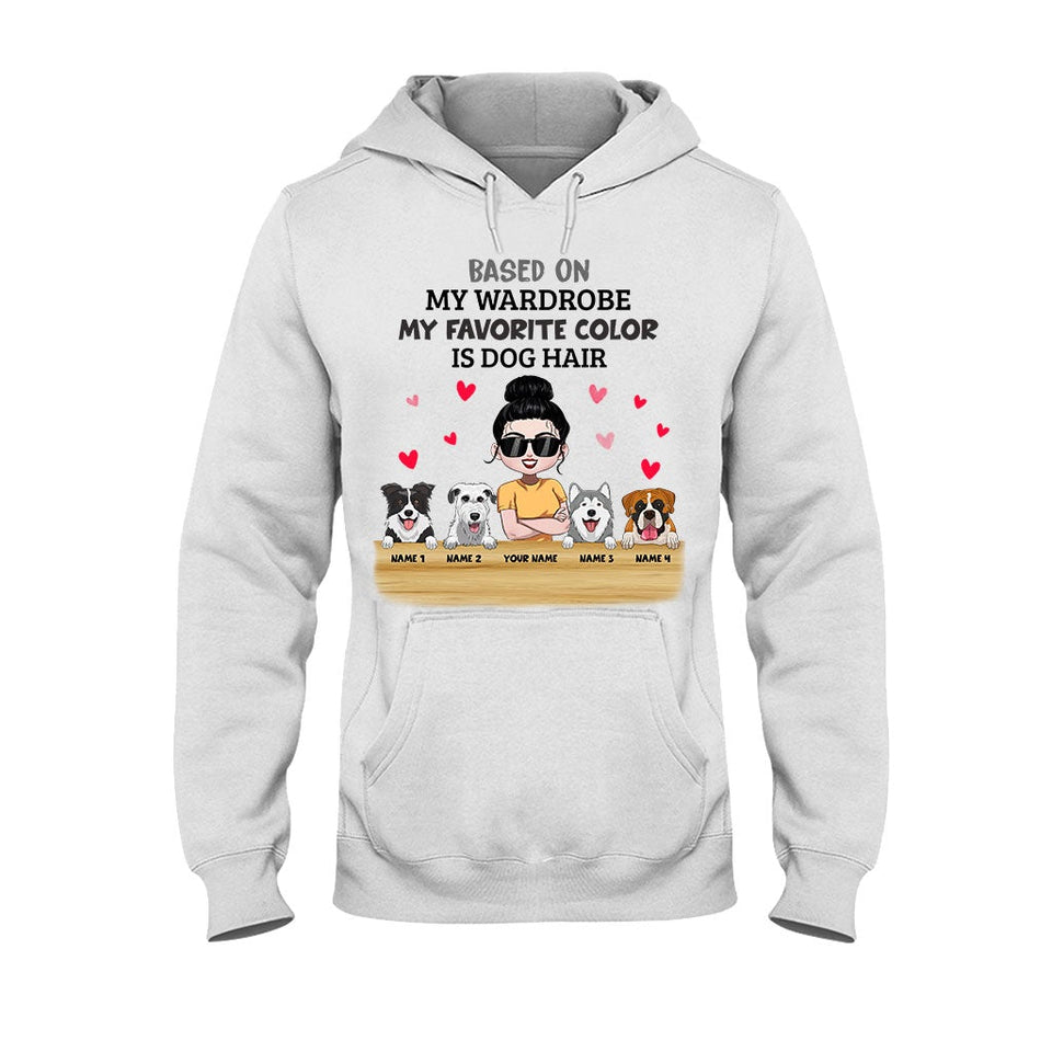 My Favorite Color Is Dog Hair - Personalized Dog T-shirt and Hoodie