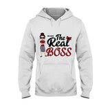 The Boss The Real Boss - Personalized Couple T-shirt and Hoodie