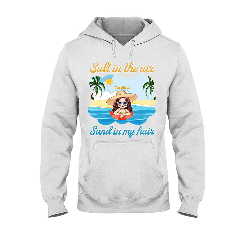 Salt In The Air Sand In My Hair - Personalized Sea Lover T-shirt and Hoodie