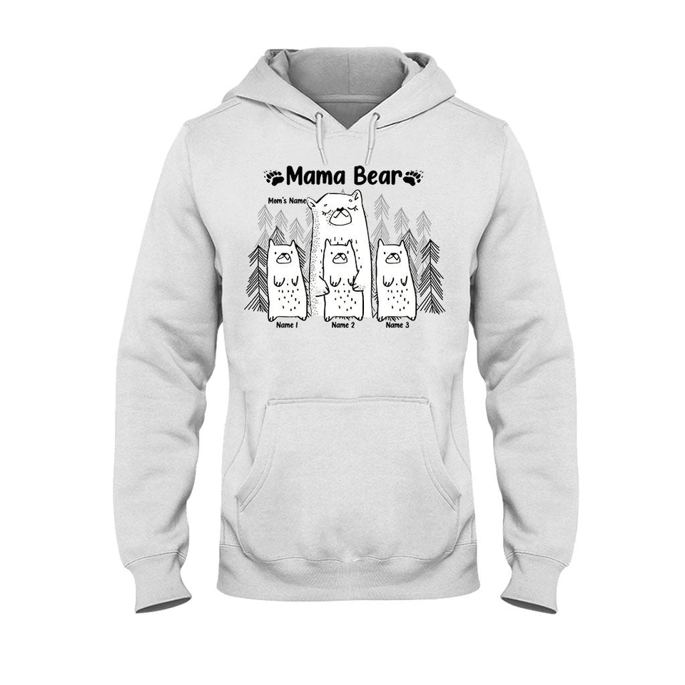 Mama Bear - Personalized Mother's day Mother T-shirt And Hoodie
