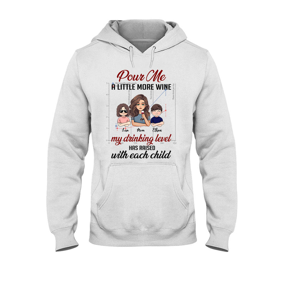 My Drinking Level - Personalized Mother's Day Mother T-shirt and Hoodie