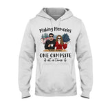 Just Two Of Us Camping Couple - Personalized T-shirt and Hoodie