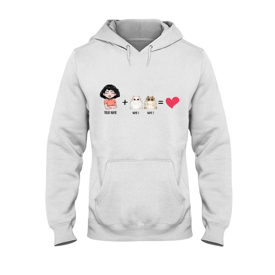 Me With The Cats - Personalized Cat T-shirt and Hoodie