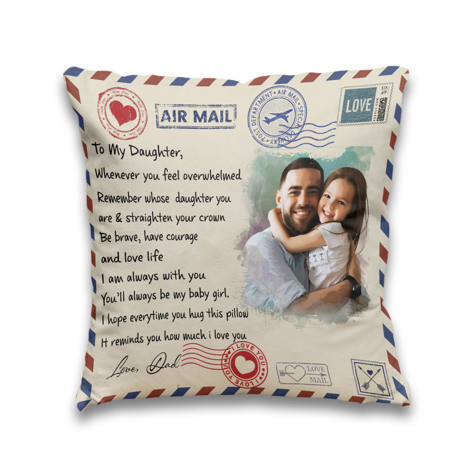 I Am Always With You - Personalized Daughter Throw Pillow