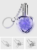 Mother Holding Hands - Personalized Mother LED Light Crystal Keychain