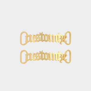 Personalized Name Metal Shoelace Shoe Buckle