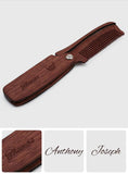 Wooden Beard Comb For Men - gift for uncle, dad - Personalized Beard Comb