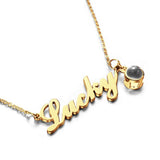 Personalized Signature Lucky Name Projection Charm - gift for who lost a loved one