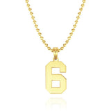 Your Number - Personalized Basketball Number Pendant Thick Chain