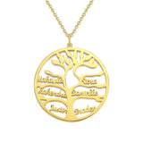 Tree of Life Name - Personalized Family Tree of Life Necklace