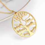 Tree of Life Name - Personalized Family Tree of Life Necklace