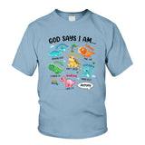 For Grandson Dinosaur I Am - Personalized grandson T-shirt And Hoodie