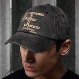 Love Family Scrabble Crossword - Personalized Scrabble Washed Denim Cap