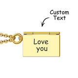 Any Photo Letter Envelope - Personalized Envelope Necklace
