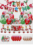 Merry Christmas - Christmas Balloons Set With Banner for Christmas