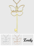 Butterfly Charm - Personalized Butterfly Necklace