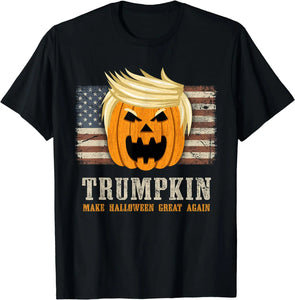 Waiting For Trump 2024 Trumpkin Funny T-Shirt Printed Graphic Clothing T-shirt & Hoodie