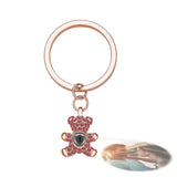 Custom Photo Bear Projection - gift for anyone, dog lover, cat lover, who lost a loved one - Personalized Keychain