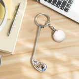 Custom Photo Golf Ball Golf Lover PhotoGolf Ball Keychain - Personalized Golf Keychain