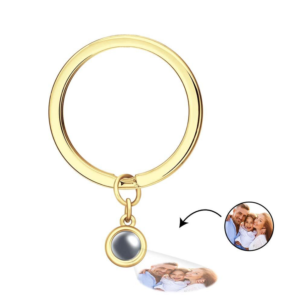 Custom Photo Projection Keyring - gift for anyone, dog lover, cat lover, who lost a loved one - Personalized Projection Keyring