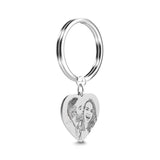 Custom Engraved Photo Calendar For Family, Couple, Besties - Personalized Keychain