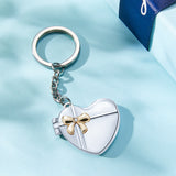 Heart Gift Locket - Personalized Couple Photo Hear Locket Keychain