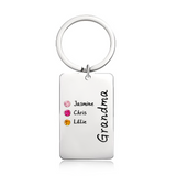 Custom Birthstone For Grandma, Mom - Gift for grandma, mom - Personalized Birthstone Keychain