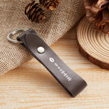 Custom Music Code Leather Music Code Leather Keychain - gift for anyone - Personalized Keychain