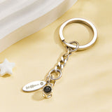 Custom Photo Music Code Projection Mini Keychain - gift for anyone, who lost a loved one - Personalized Keychain