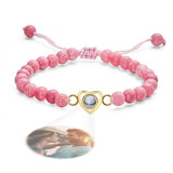 I Love You - Personalized Couple Photo Projection Beads Heart-Shaped Bracelet