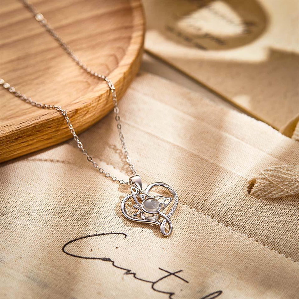 Personalized Butterfly Photo Projection Charm