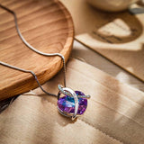 Crystal Love Heart - Personalized Couple Crystal Heart Engraved Necklace