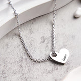 Any Name - Personalized Name Heart Necklace