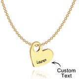 Any Name - Personalized Name Heart Necklace