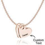 Any Name - Personalized Name Heart Necklace