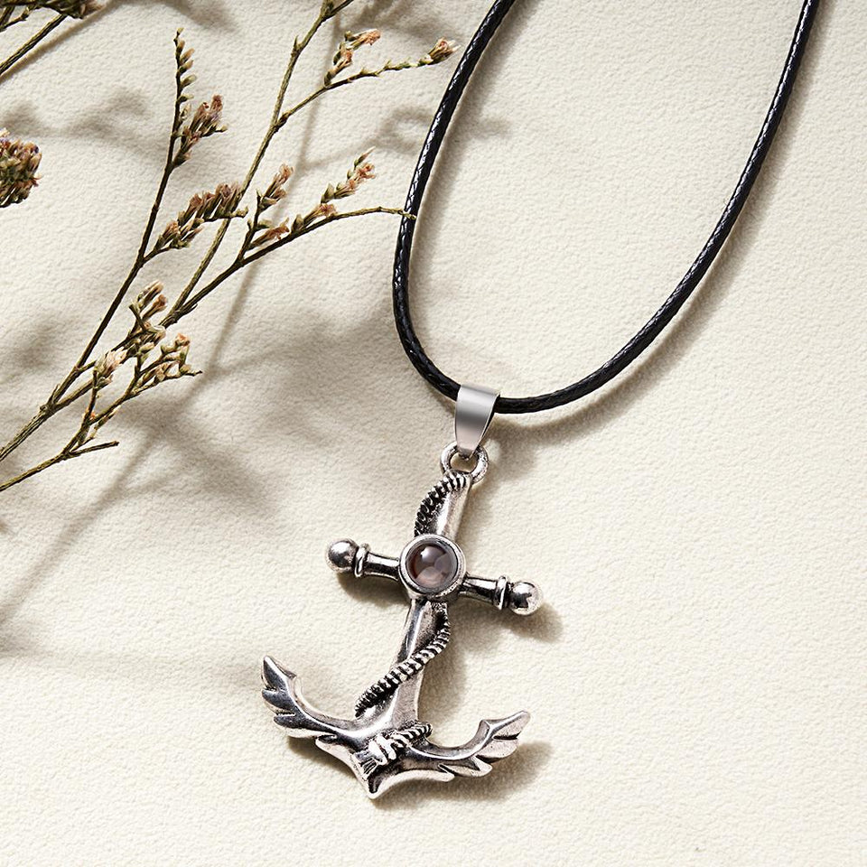 Personalized Anchor Photo Projection Charm