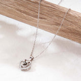Personalized Heart Photo Projection Charm
