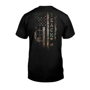 Teach Love Inspire - Personalized Independence Day Teacher T-shirt and Hoodie