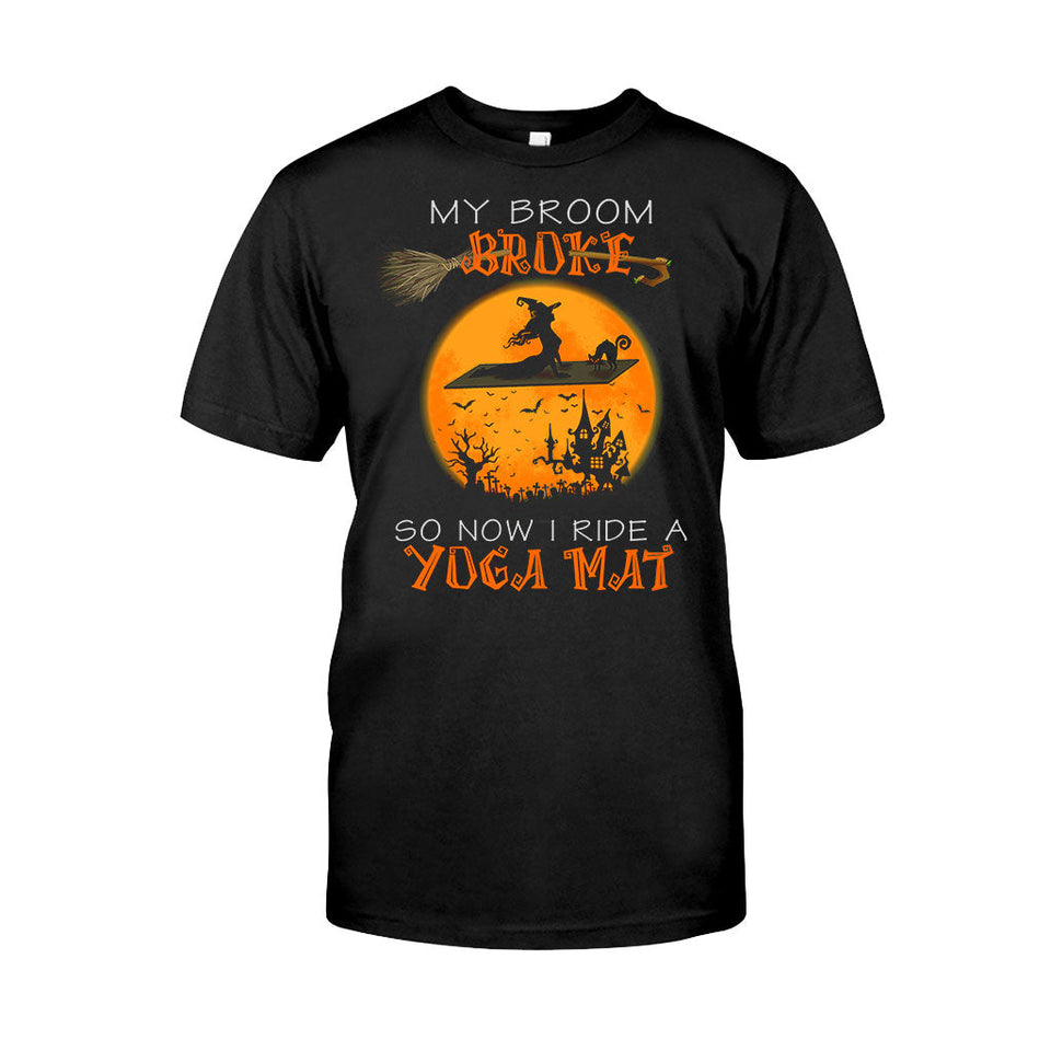 My Broom Broke Halloween T-shirt And Hoodie 092021