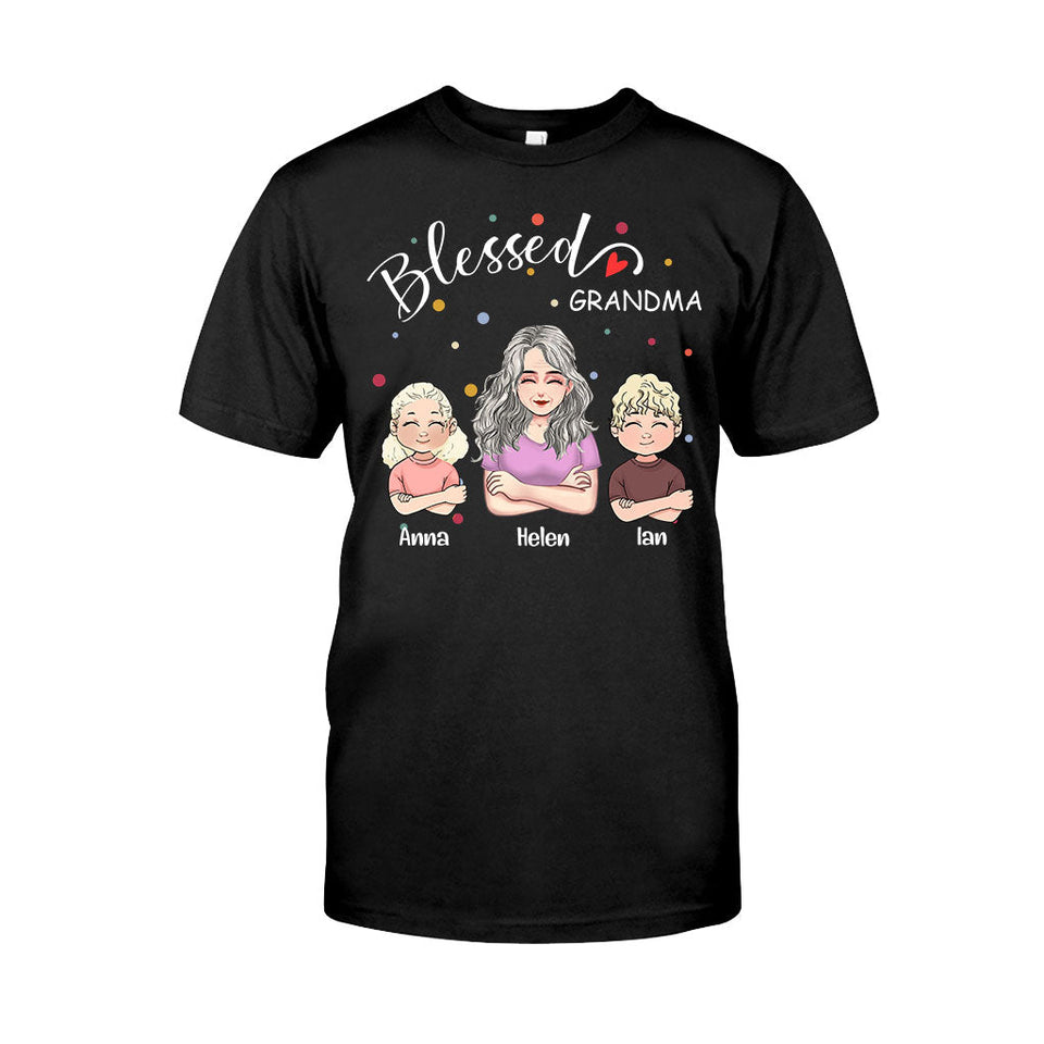 Blessed Grandpa - Personalized Mother's Day Grandma T-shirt and Hoodie