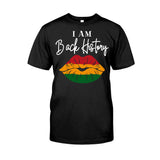 I Am Black History - Personalized African American T-shirt And Hoodie