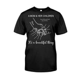 A Mom And Her Children - Personalized Mother's Day Mother T-shirt and Hoodie