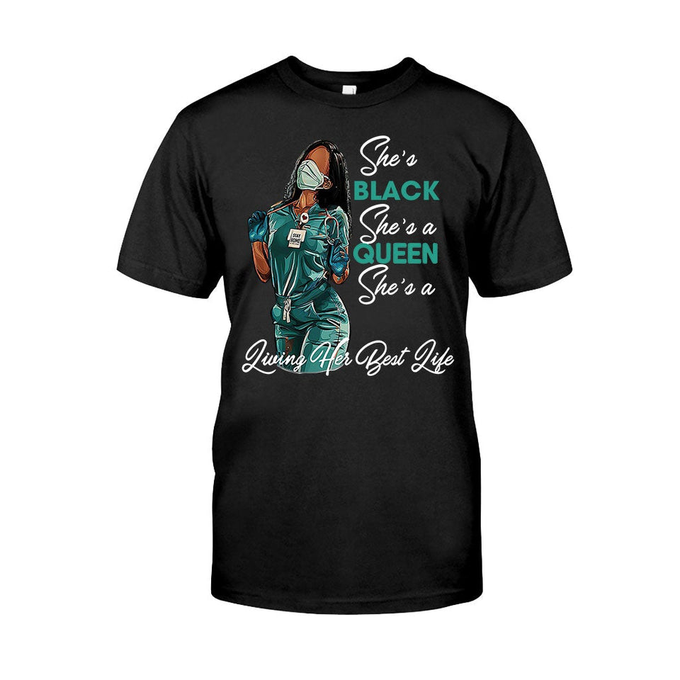 Black Queen - Personalized African American T-shirt and Hoodie 1121