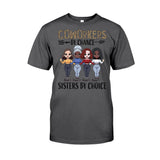 Coworkers By Chance Sisters By Choice - Personalized Teacher T-shirt and Hoodie