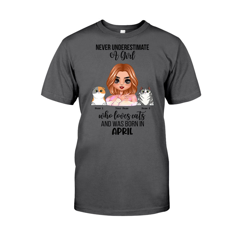 Never Underestimate - Personalized Cat T-shirt and Hoodie