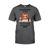 Never Underestimate - Personalized Dog T-shirt and Hoodie