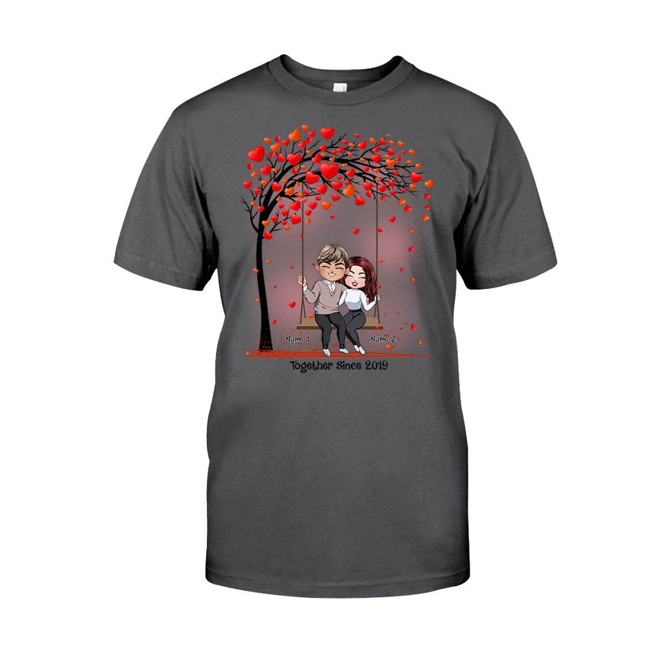 Together - Personalized Couple T-shirt and Hoodie