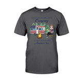 She's A Good Girl Loves Camping - Personalized Independence Day T-shirt and Hoodie