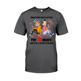 Husband And Wife Annoying Each Other - Personalized Couple T-shirt and Hoodie