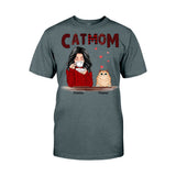 Cat Mom - Personalized Christmas Cat T-shirt and Hoodie